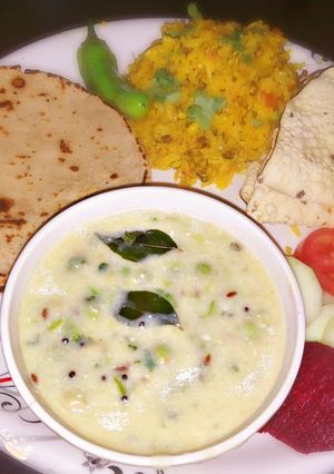 લીલવા (લીલી તુવેર) ની કઢી(Lilva ni kadhi recipe in Gujarati) રેસીપી મુખ્ય ફોટો