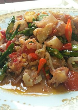 Foto resep Cumi asin cabe ijo😱