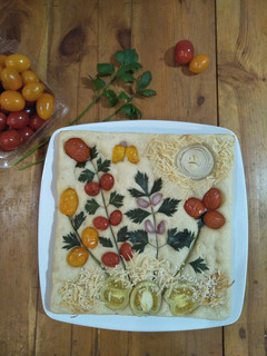 Foto resep 135. Focaccia Garden