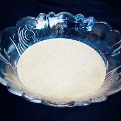 A picture of Chocolate- banana milk shake.