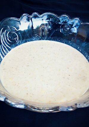 A picture of Chocolate- banana milk shake.