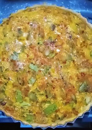 Una foto de Tarta de zucchini y choclo