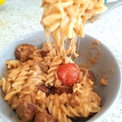 A picture of My Sausage & Tomato Beans Pasta.