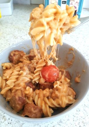 A picture of My Sausage & Tomato Beans Pasta.