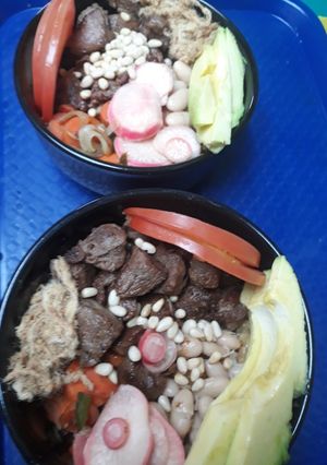 A picture of Poke meets Congee.