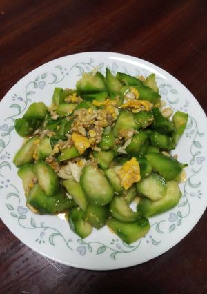 รูปของ บวบผัดไข่