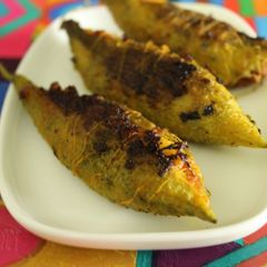 A picture of Stuffed Bitter gourd.