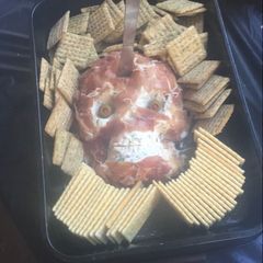 A picture of Skeleton Cheese Ball.