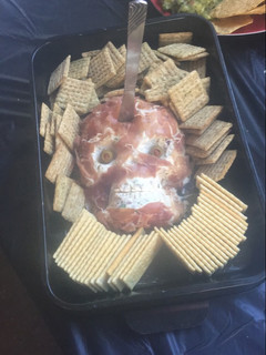 A picture of Skeleton Cheese Ball.