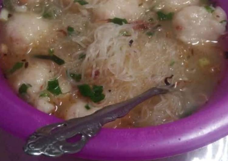 Bakso ayam ala rumahan