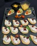 Galletas con queso y kani kama