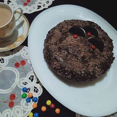 Oreo Chocolate cake in microwave A picture of Oreo Chocolate cake in microwave.