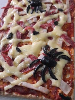 Una foto de Pizza halloween 🕸🕷