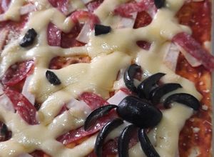 Una foto de Pizza halloween 🕸🕷