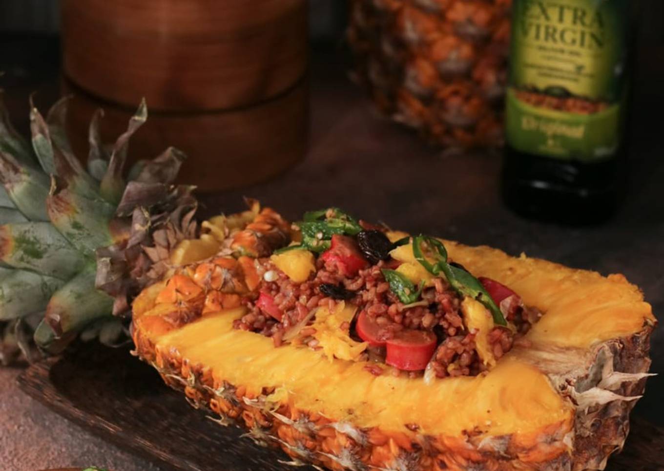 Nasi goreng nanas ala Thai