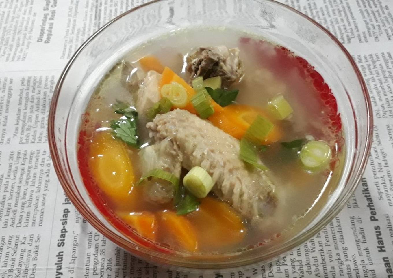 Sup ayam sederhana