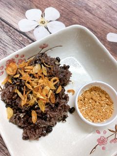 Hình của món Xôi đỗ đen.