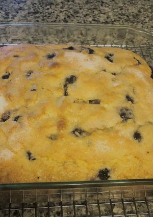 A picture of Buttermilk Blueberry Breakfast Cake.