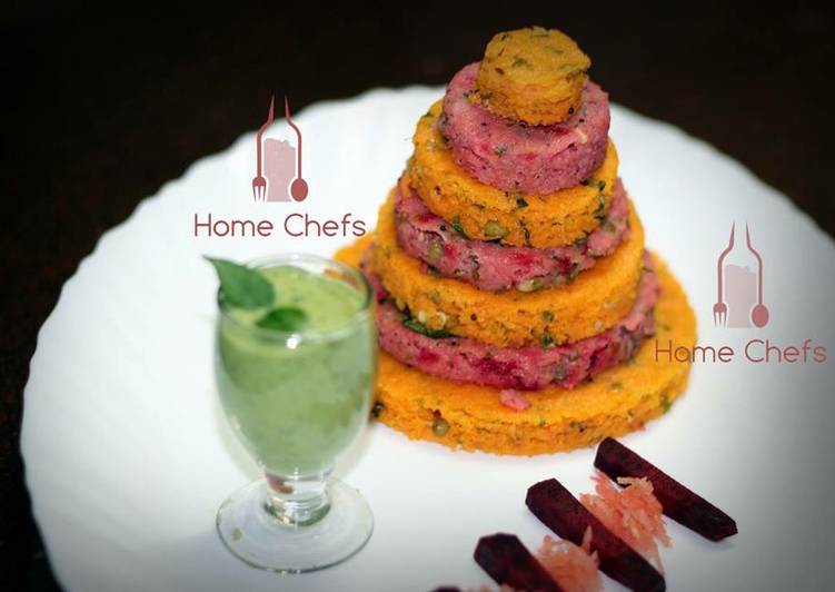 The Secret of Successful Carrot &amp; Beetroot Dhokla
