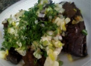 Una foto de Hígado encebollado con Salsa Inglesa
