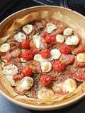 Phyllo Tart with Zucchini, Tomatoes, and Mozzarella