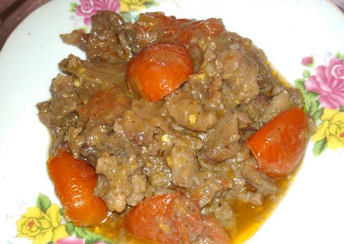 Resep Olahan daging kambing Krengseng kambing, Bikin Ngiler