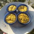Riquísimos muffins de zanahoria y nuez, sin azúcar. ❤️
