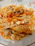 Fettuccine Saus Sarden Mix