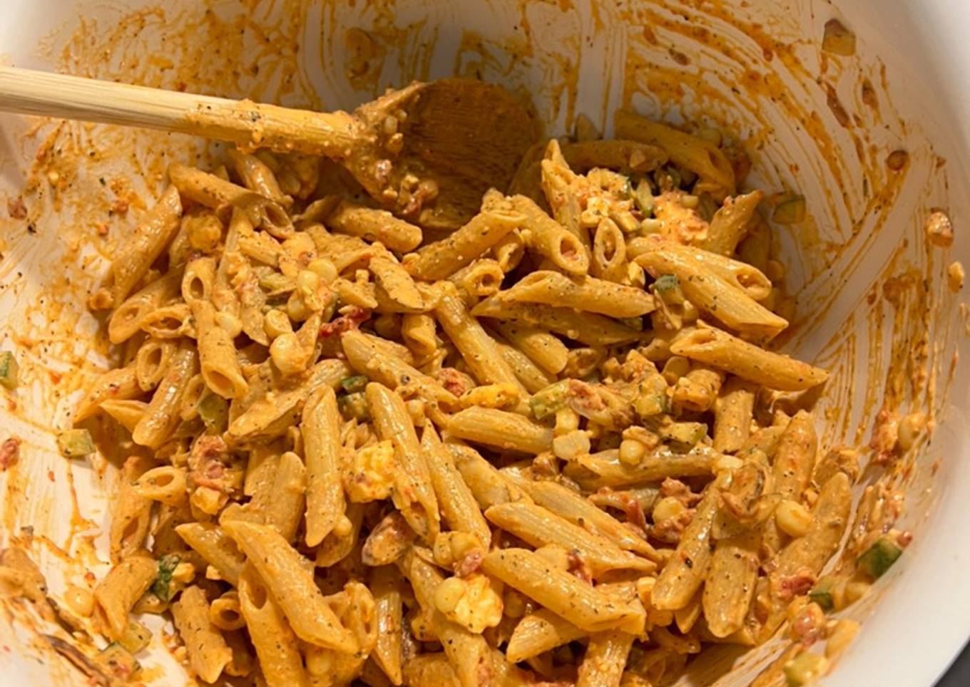 Roasted Red Pepper Pasta Salad