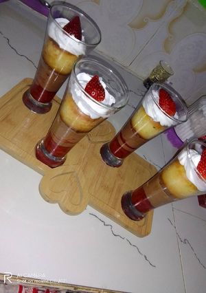صورة لوصفة اكوالب البابا بالفرولة ❤️🍓
