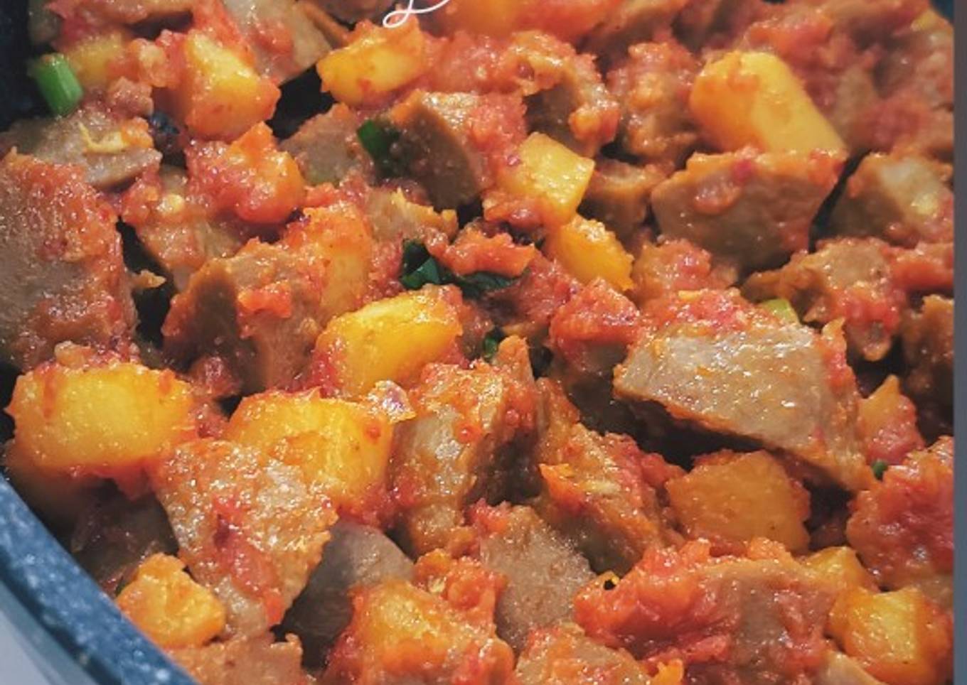 Kentang baso balado
