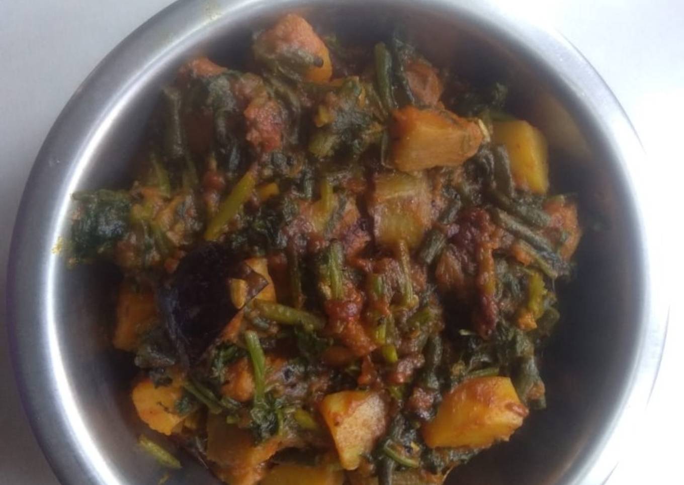 Spinach stir fry