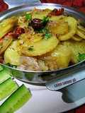 Spicy karhai Aloo