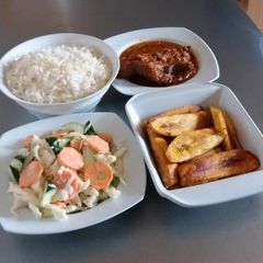A picture of Rice and Stew.