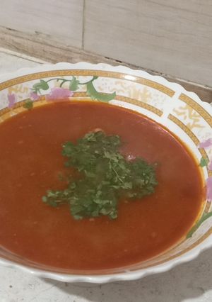 صورة لوصفة شربة فريك(الجاري)