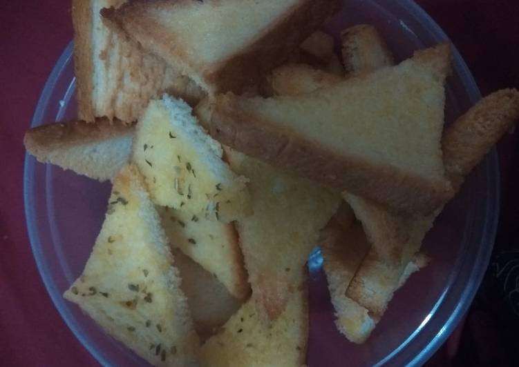 Cara Gampang Membuat Garlic bread dan bagelan ala2, Sempurna