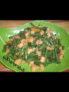 Foto resep Tumis tempe kacang panjang