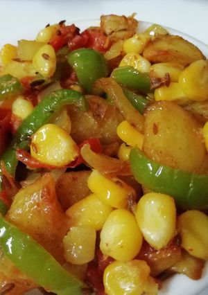 A picture of Potato Corn Capsicum.