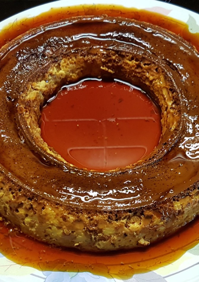 Una foto de Flan de caramelo