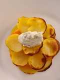 Paillasson de pommes de terre et truite fumée