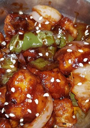 A picture of Gobhi Manchurian.