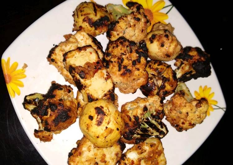 Recipe of Speedy Vegetarian Tandoori Kebabs