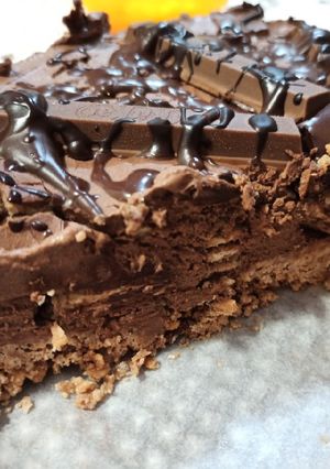 Una foto de Tarta de queso (Cheesecake) Kit Kat