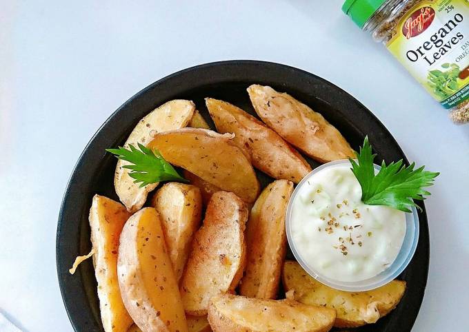 Resep Potato Wedges Saus Tartar, Lezat Sekali