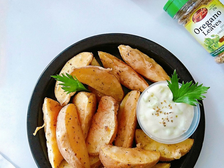 Resep Potato Wedges Saus Tartar, Lezat Sekali
