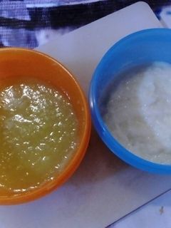 Foto resep Bubur Susu + Puree Labu Siam (6month) - MPASI