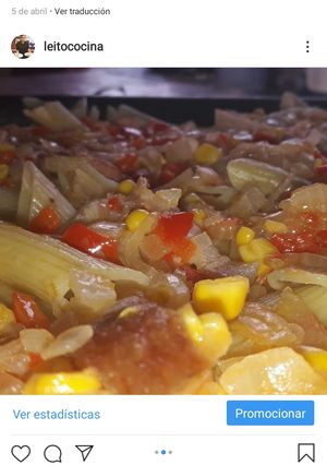 Una foto de Fideos con Salteado Simple