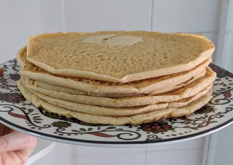 Massa de panqueca vegana