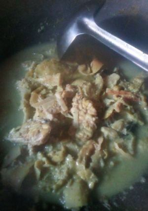 Foto resep Sayur rebung geprek dan tempe
