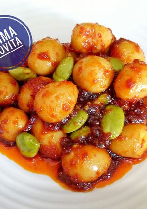 Foto resep Balado Telur Puyuh Pete